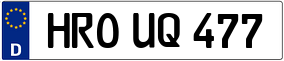 Trailer License Plate